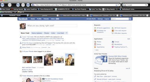 My Facebook Homepage